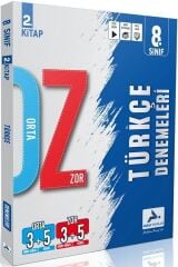 Paraf 8. Sınıf LGS Türkçe Orta ve Zor Denemeleri Çözümlü 2. Kitap Paraf Yayınları