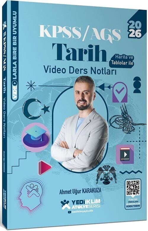 Yediiklim 2026 KPSS Tarih Atölye Video Ders Notları - Ahmet Uğur Karakuza Yediiklim Yayınları