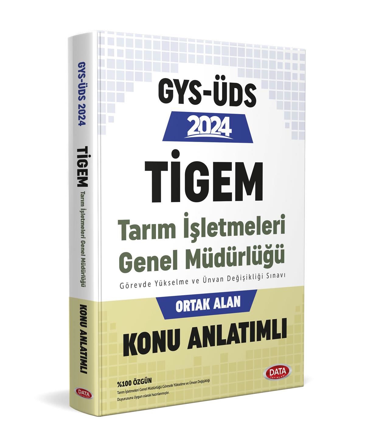 Data 2024 GYS TİGEM Tarım İşletmeleri Konu Anlatımlı Görevde Yükselme ve Ünvan Değişikliği Data