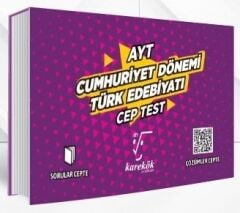 Karekök Yayınları AYT Cumhuriyet Dönemi Türk Edebiyatı Cep Test