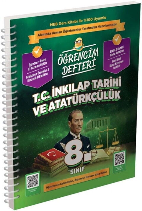 2027 Murat Yayınları 8. Sınıf T.C. İnkılap Tarihi ve Atatürkçülük Öğrencim Defteri