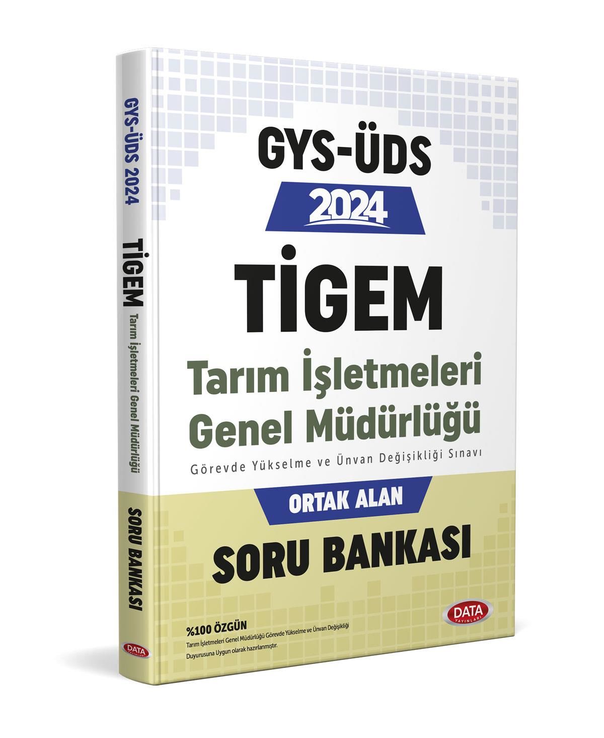 Data 2024 GYS TİGEM Tarım İşletmeleri Soru Bankası Görevde Yükselme ve Ünvan Değişikliği Data