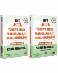 Data 2025 GYS Türkiye Şeker Fabrikaları Ortak Konular Konu + Soru Bankası 2 li Set Data Yayınları