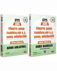 Data 2025 GYS Türkiye Şeker Fabrikaları Ortak Konular Konu + Soru Bankası 2 li Set Data Yayınları