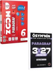 Günay 2027 6. Sınıf Paragraf Zoom Serisi Soru Bankası+EVP Akademi 3x27 Paragraf Deneme