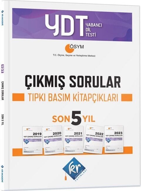KR Akademi YDT Çıkmış Sorular Son 5 Yıl Tıpkı Basım Fasikülleri