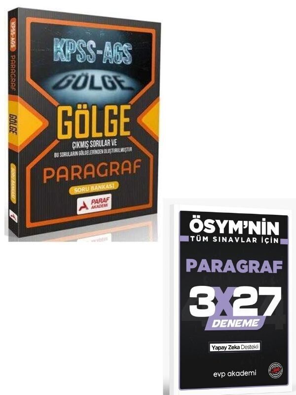 Paraf 2027 KPSS AGS Gölge Paragraf Soru Bankası+ EVP Akademi Paragraf