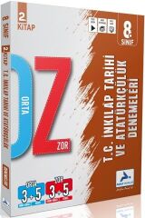 Paraf 8. Sınıf LGS TC İnkılap Tarihi ve Atatürkçülük Orta ve Zor Denemeleri Çözümlü 2. Kitap Paraf Yayınları