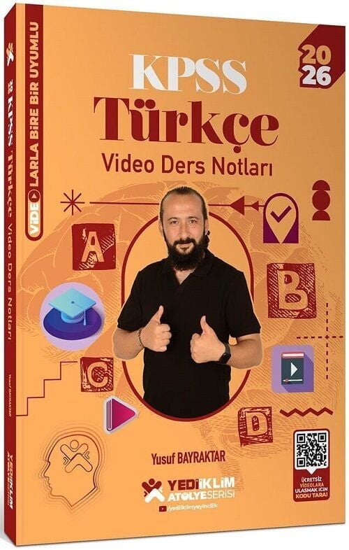 Yediiklim 2026 KPSS Türkçe Atölye Video Ders Notları - Yusuf Bayraktar Yediiklim Yayınları