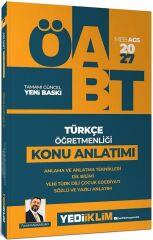 Yediiklim 2027 ÖABT MEB-AGS Türkçe Öğretmenliği Anlama ve Anlatma Teknikleri, Dil Bilimi, Yeni Türk Dili, Çocuk Edebiyatı, Sözlü ve Yazılı Anlatım Konu Anlatımı - Faruk Karaaslan