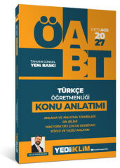 Yediiklim 2027 ÖABT MEB-AGS Türkçe Öğretmenliği Anlama ve Anlatma Teknikleri, Dil Bilimi, Yeni Türk Dili, Çocuk Edebiyatı, Sözlü ve Yazılı Anlatım Konu Anlatımı - Faruk Karaaslan