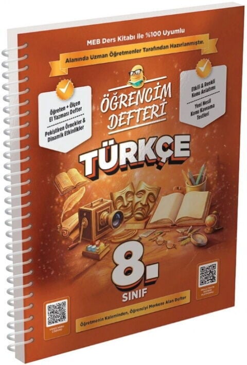 2027 Murat Yayınları 8. Sınıf Türkçe Öğrencim Defteri