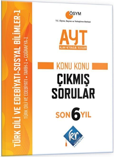 KR Akademi AYT Türk Dili ve Edebiyatı Sosyal Bilimler 1 Son 6 Yıl Konu Konu Çıkmış Sorular