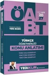 Yediiklim 2027 ÖABT MEB-AGS Türkçe Öğretmenliği Türk Halk, Yeni Türk, Eski Türk Edebiyatı Konu Anlatımı - Faruk Karaaslan