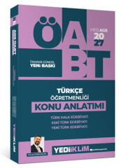 Yediiklim 2027 ÖABT MEB-AGS Türkçe Öğretmenliği Türk Halk, Yeni Türk, Eski Türk Edebiyatı Konu Anlatımı - Faruk Karaaslan