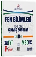 Alan Yayınları YKS TYT MSÜ Fen Bilimleri Çıkmış Sorular Son 8 Yıl Konu Konu Alan Yayınları