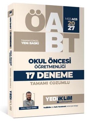 Yediiklim 2027 ÖABT MEB-AGS Okul Öncesi Öğretmenliği 17 Deneme Çözümlü - Hasan Sanlı
