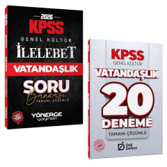 Yönerge 2026 KPSS Vatandaşlık İlelebet Soru Bankası & KPSS Vatandaşlık 20 Deneme Deli Defteri Yayınları