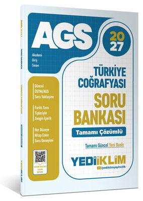 Yediiklim 2027 MEB-AGS Türkiye Coğrafyası Soru Bankası Çözümlü