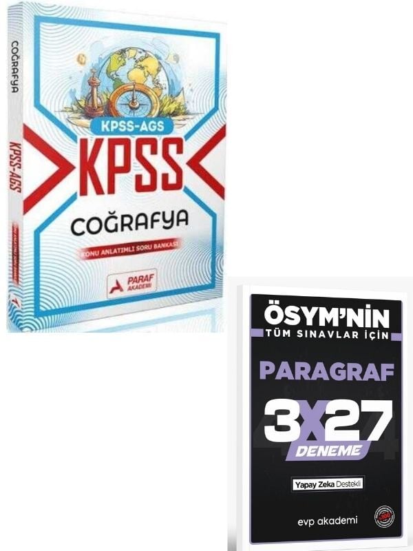 Paraf 2027 KPSS AGS Coğrafya Konu Anlatımlı Soru Bankası+ EVP Akademi Paragraf