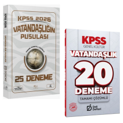 CBA 2026 KPSS Vatandaşlık Vatandaşlığın Pusulası 25 Deneme & KPSS Vatandaşlık 20 Deneme Deli Defteri Yayınları Seti