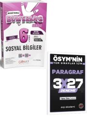 Günay 2027 6. Sınıf Sosyal Bilgiler Etkinlikli Bumerang Serisi+EVP Akademi 3x27 Paragraf Deneme