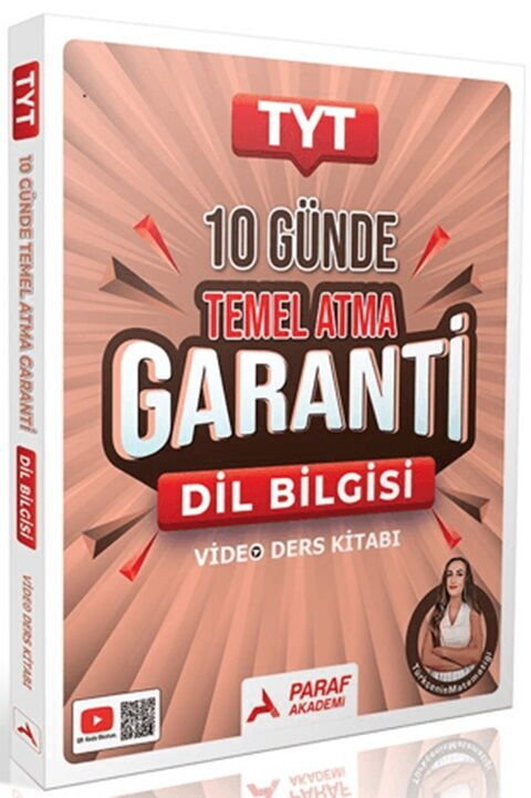 Paraf Yayınları TYT Dil Bilgisi Türkçenin Matematiği 10 Günde Temel Atma Garanti Video Ders Kitabı
