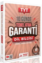 Paraf Yayınları TYT Dil Bilgisi Türkçenin Matematiği 10 Günde Temel Atma Garanti Video Ders Kitabı