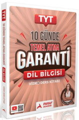 Paraf Yayınları TYT Dil Bilgisi Türkçenin Matematiği 10 Günde Temel Atma Garanti Video Ders Kitabı