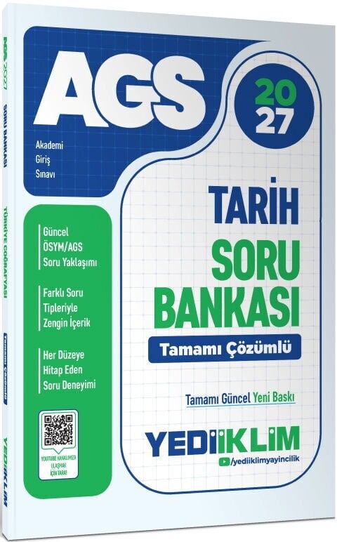 Yediiklim 2027 MEB-AGS Tarih Soru Bankası Çözümlü