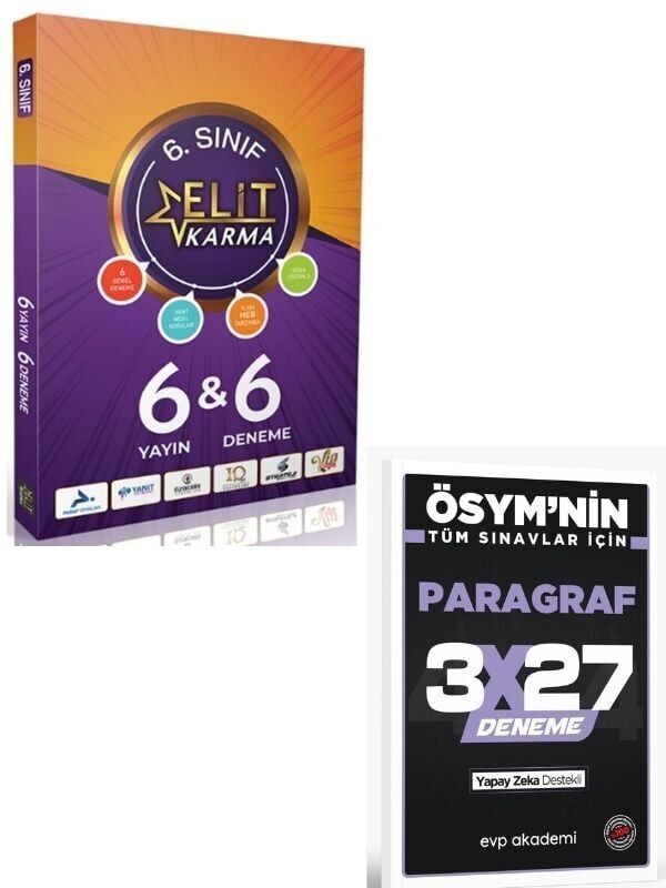 Paraf 2027 6. Sınıf Elit Karma 6x6 Deneme+ EVP Akademi Paragraf