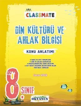 Okyanus Yayınları 8. Sınıf Classmate Din Kültürü ve Ahlak Bilgisi Konu Anlatımlı