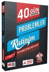 Paraf TYT MSÜ KPSS DGS ALES Problemler Rutinim 40 Günde Deneme Çözümlü - Selim Yüksel Paraf Yayınları