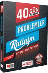 Paraf Yayınları TYT MSÜ KPSS DGS ALES Problemler 40 Günde Deneme Rutinim
