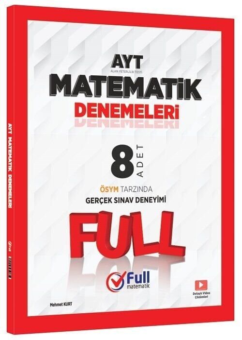 Full Matematik YKS AYT Matematik 8 Deneme Çözümlü Full Matematik Yayınları