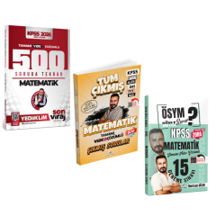 Yediiklim 2026 Kpss Matematik 500 Soruda Genel Tekrar Kampı & Dizgi Kitap KPSS Matematik Deneme & KPSS Matematik Çıkmış Sorular Seti
