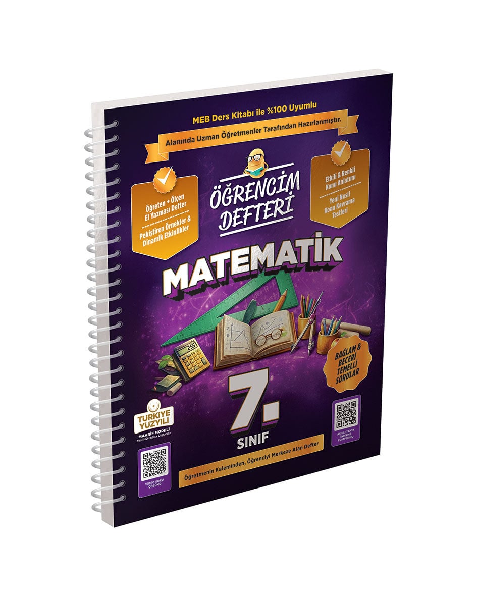 2027 Murat Yayınları 7.Sınıf Matematik Öğrencim Defteri