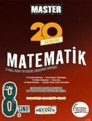 Okyanus Yayınları 8. Sınıf Master 20 Matematik Denemesi