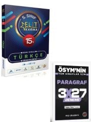 Paraf 2027 5. Sınıf Türkçe 15 li Elit Karma Konu Sıralı Denemeleri+ EVP Akademi Paragraf