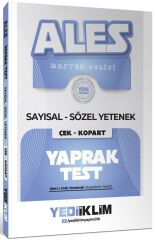 Yediiklim 2027 ALES MASTER Yaprak Test Çek Kopart