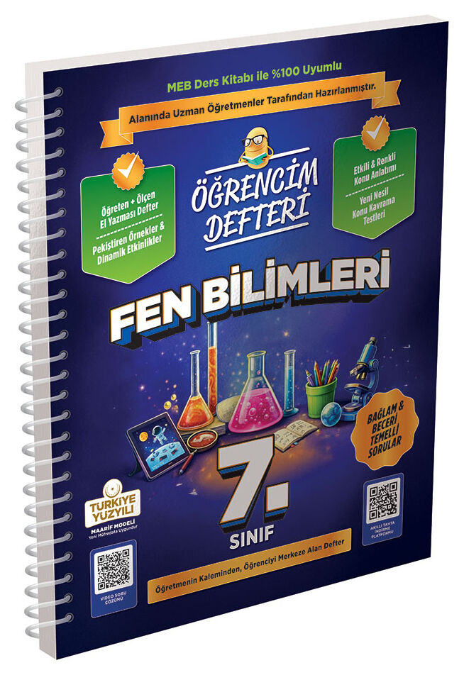2027 Murat Yayınları 7.Sınıf Fen Bilimleri Öğrencim Defteri