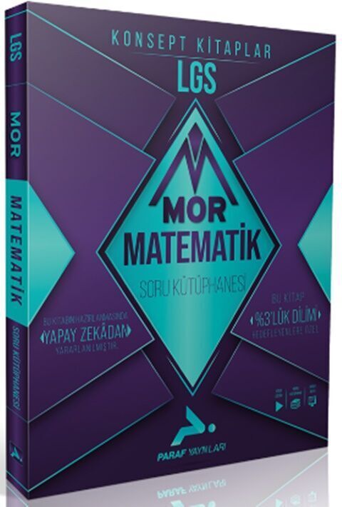 Paraf 8. Sınıf LGS Matematik Mor Soru Kütüphanesi Paraf Yayınları