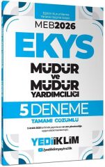 Yediiklim 2026 MEB EKYS Müdür ve Yardımcılığı 5 Deneme Çözümlü Yediiklim Yayınları