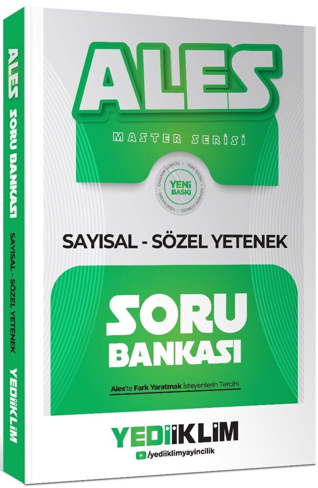 Yediiklim 2027 ALES MASTER Soru Bankası Çözümlü