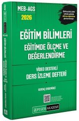 YENİ AGS - Pegem 2026 MEB-AGS Eğitim Bilimleri Ölçme ve Değerlendirme Ders İzleme Defteri Pegem Akademi Yayınları