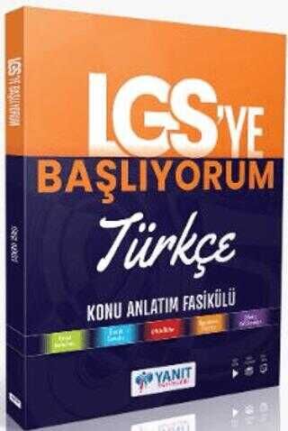 Yanıt Yayınları LGS` ye Başlıyorum Türkçe Anlatım Fasikülü