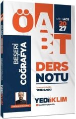 Yediiklim 2027 ÖABT MEB-AGS Beşeri Coğrafya Ders Notu - Ramazan Kocakaya
