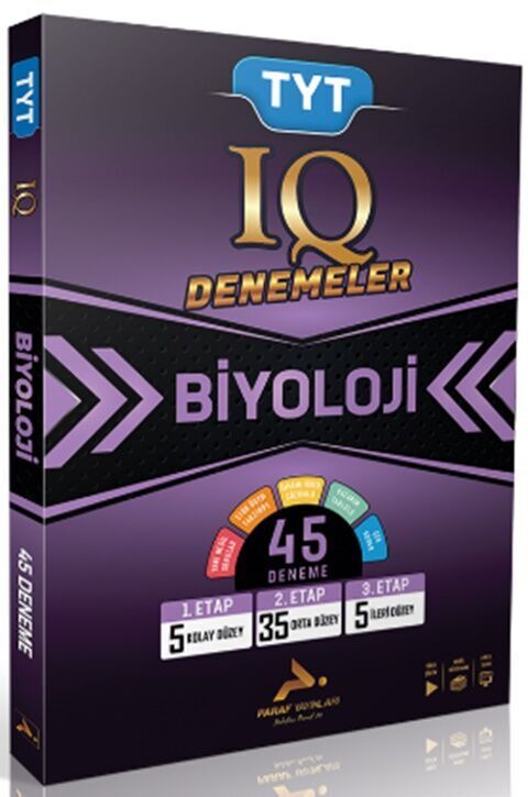 Paraf Yayınları TYT IQ Biyoloji 45 Branş Denemesi