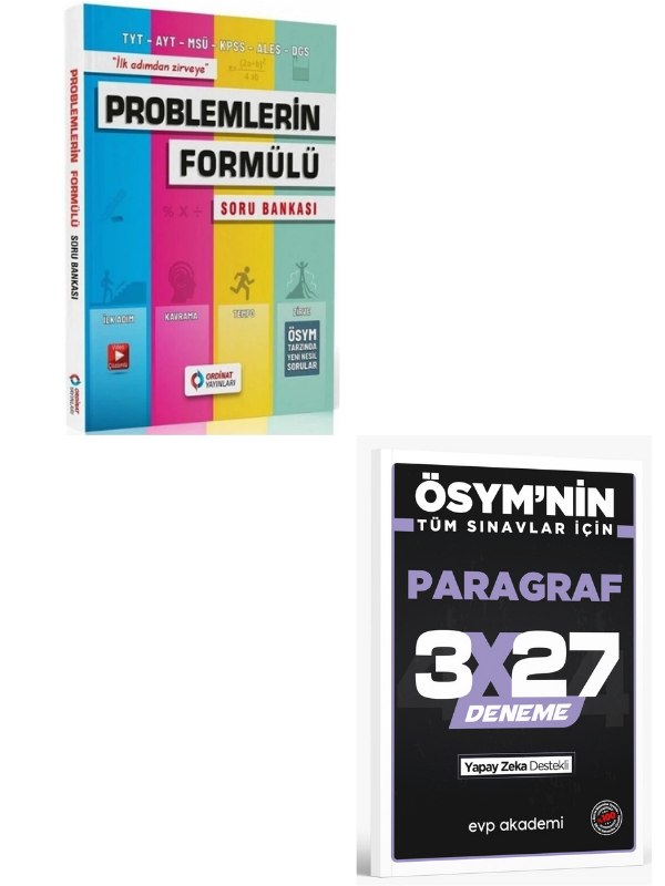 ORDİNAT 2027 PROBLEMLERİN FORMÜLÜ+ EVP Akademi Paragraf