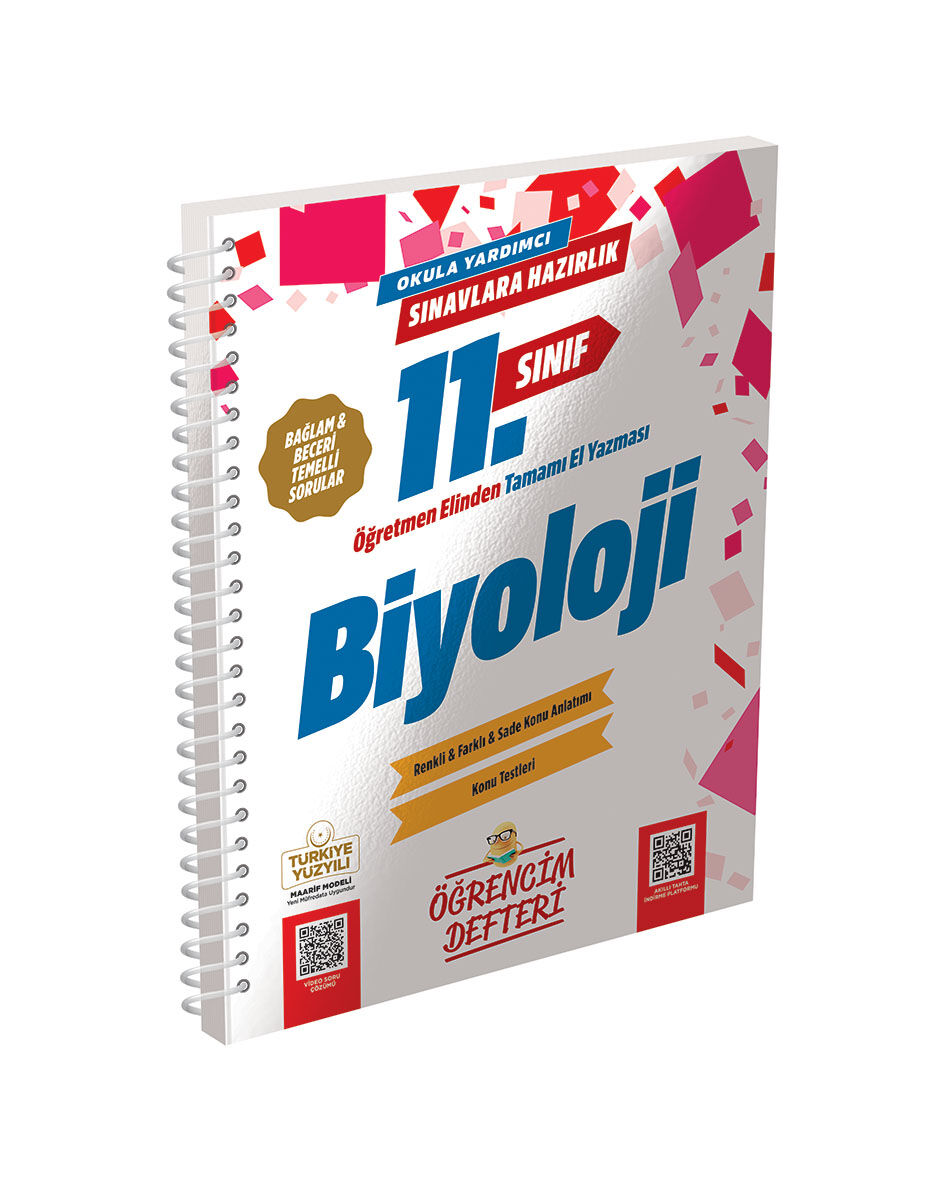 2027 Murat Yayınları 11.Sınıf Biyoloji Öğrencim Defteri